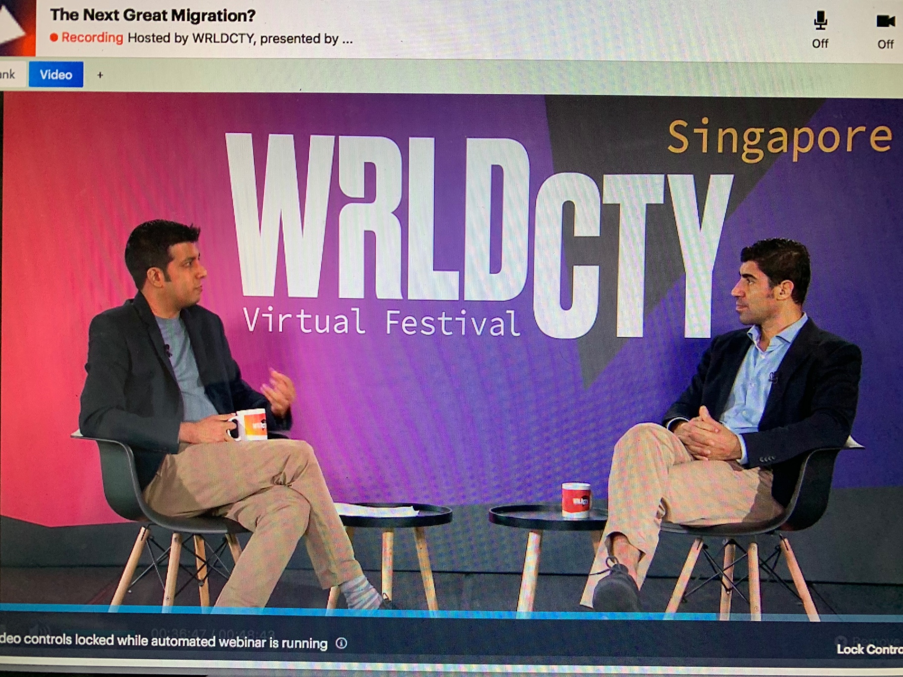The Next Great Migration, a session from the first WRLDCTY virtual festival in 2020, Singapore